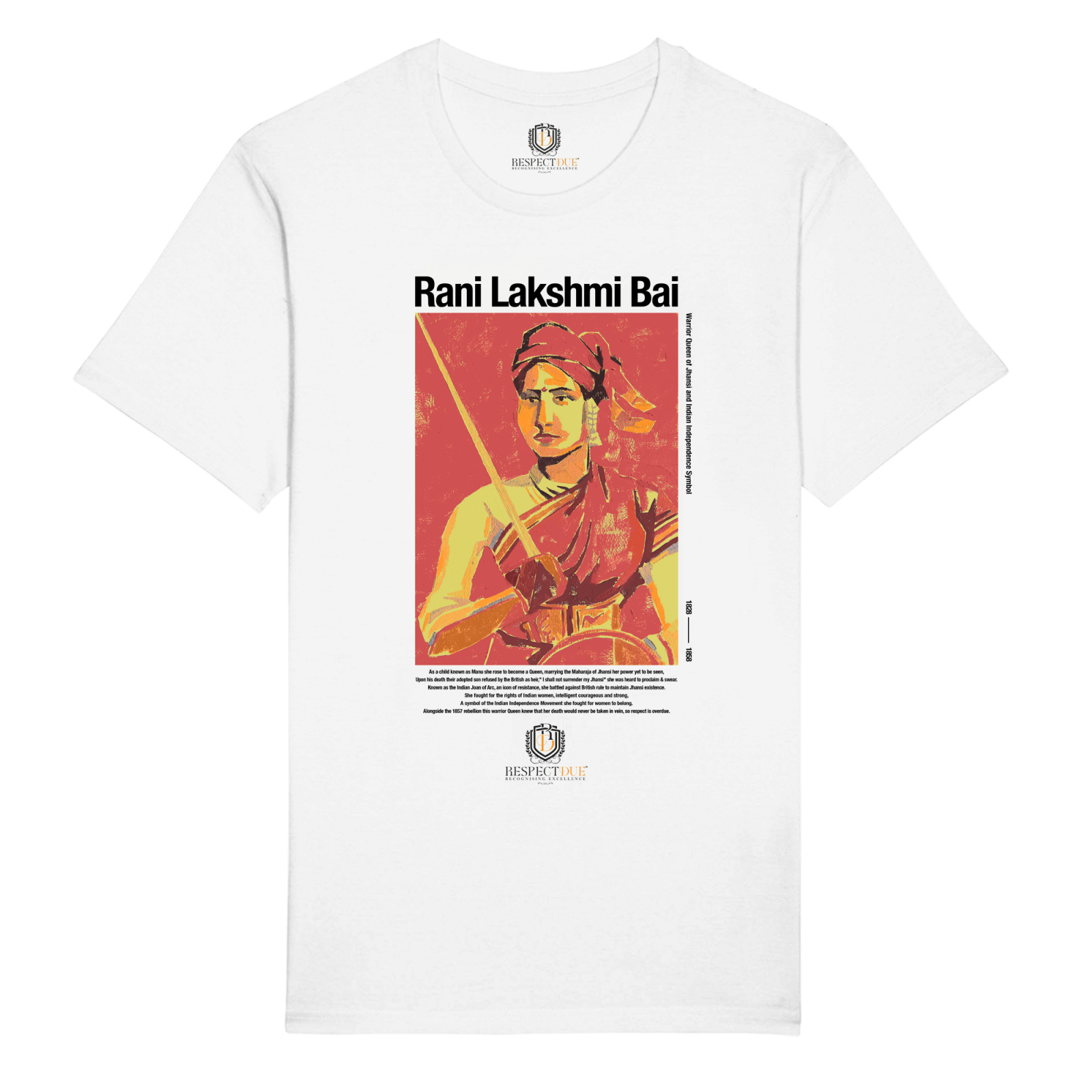 Rani Lakshmi Bai Unisex Organic Cotton T-Shirt