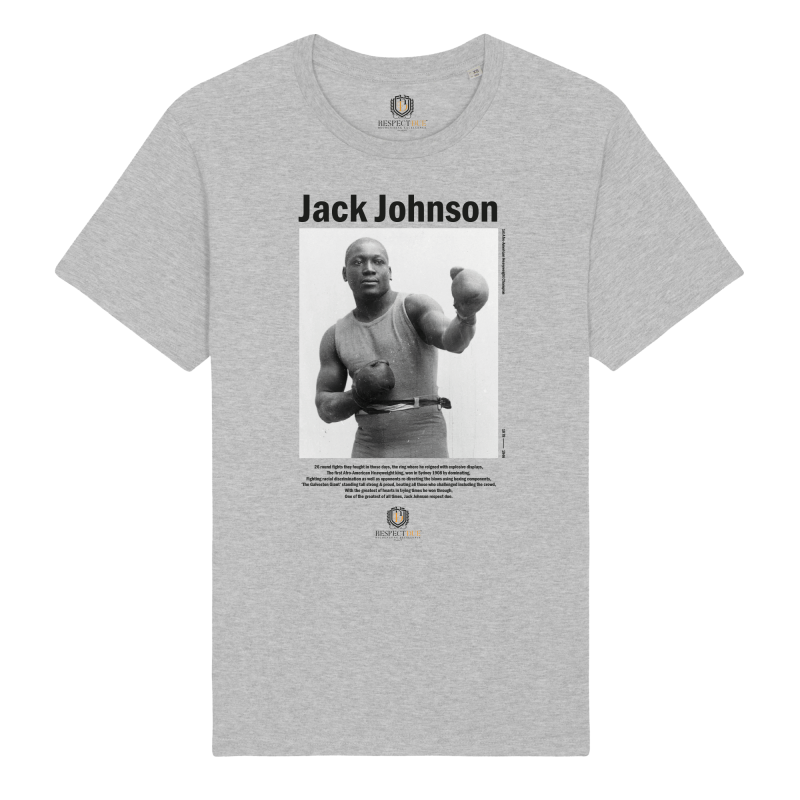 Jack Johnson the fist Black Afro American heavyweight boxing champion of the World.